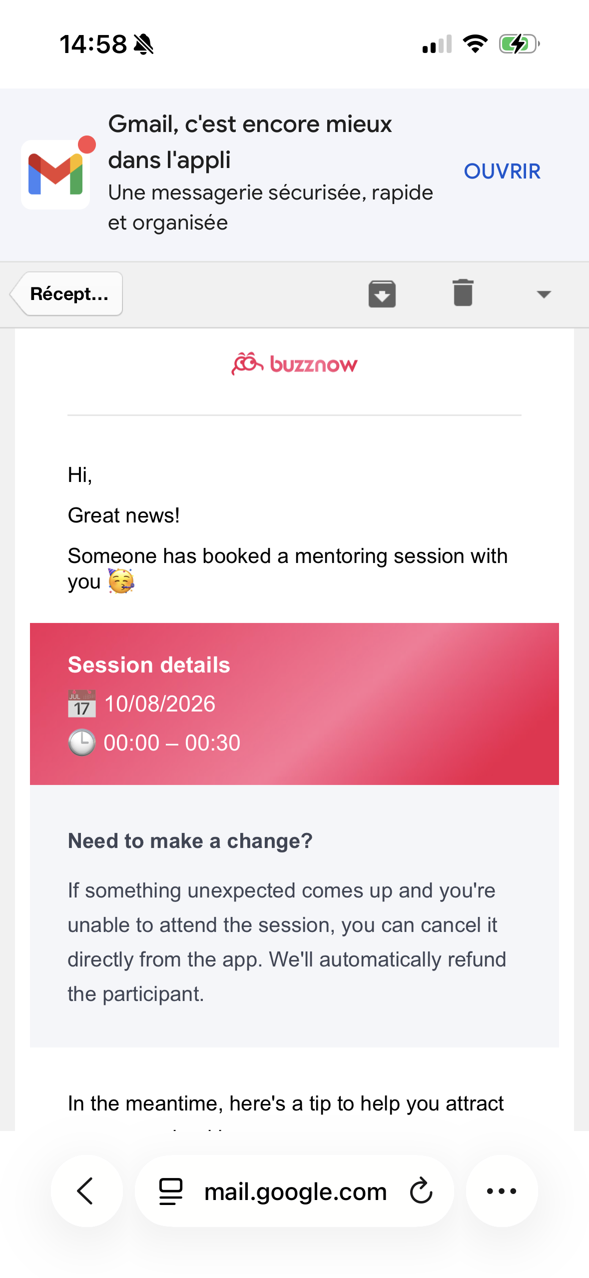 Mentor Email