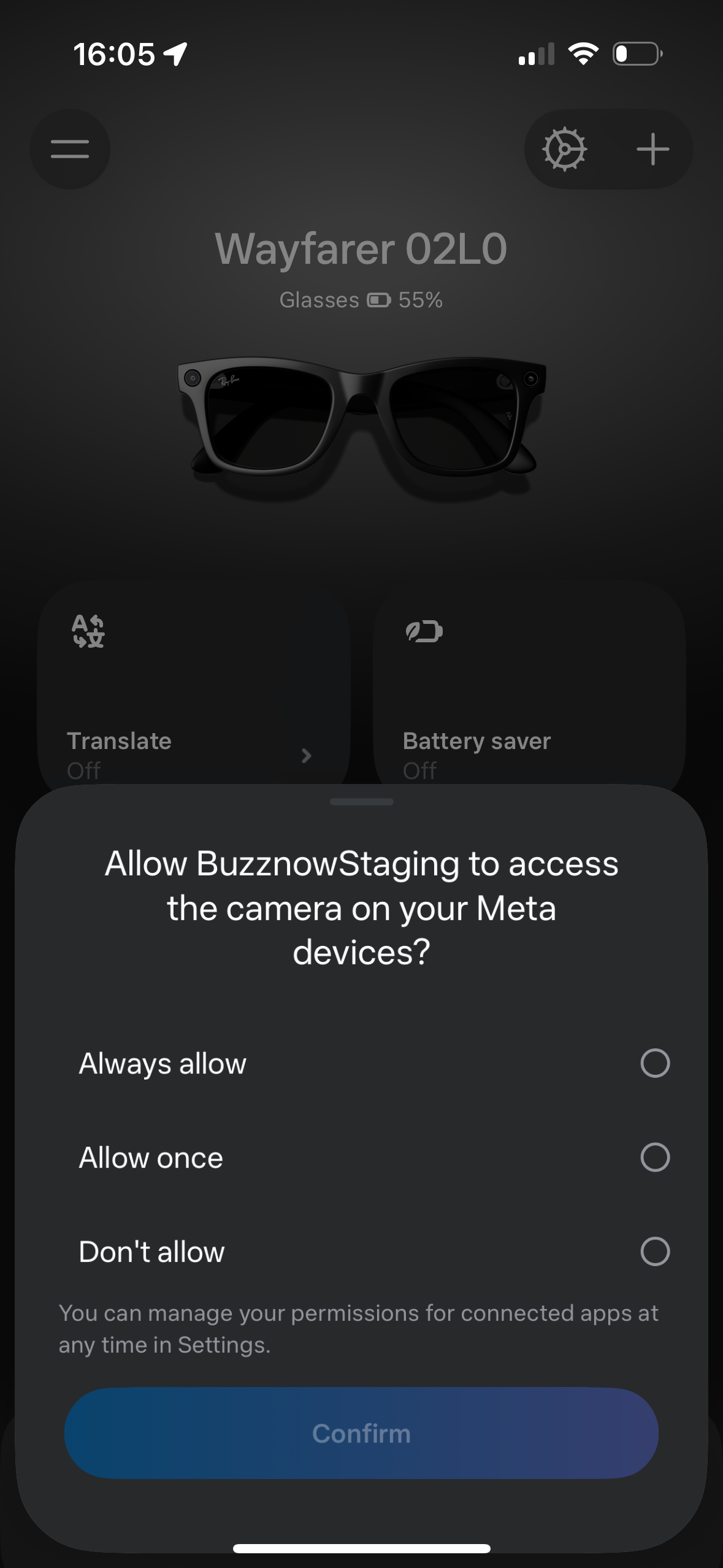 4. Camera Permission