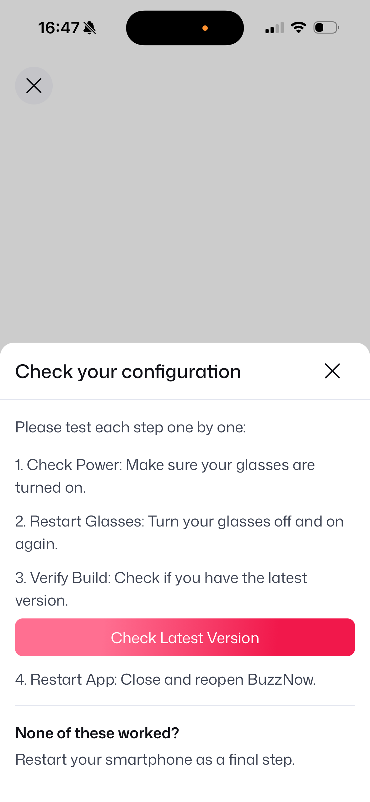 Guided Config Checklist