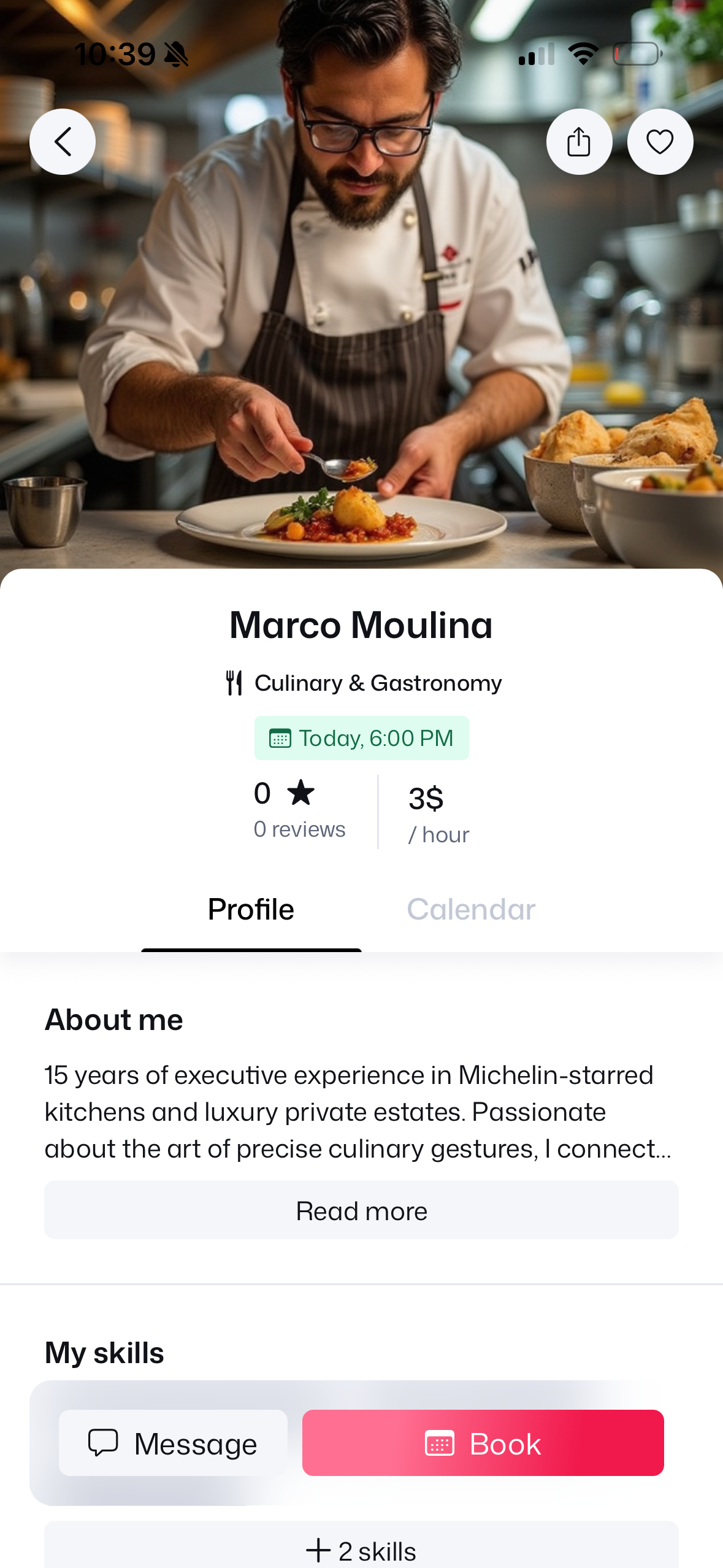 Chef Profile Header