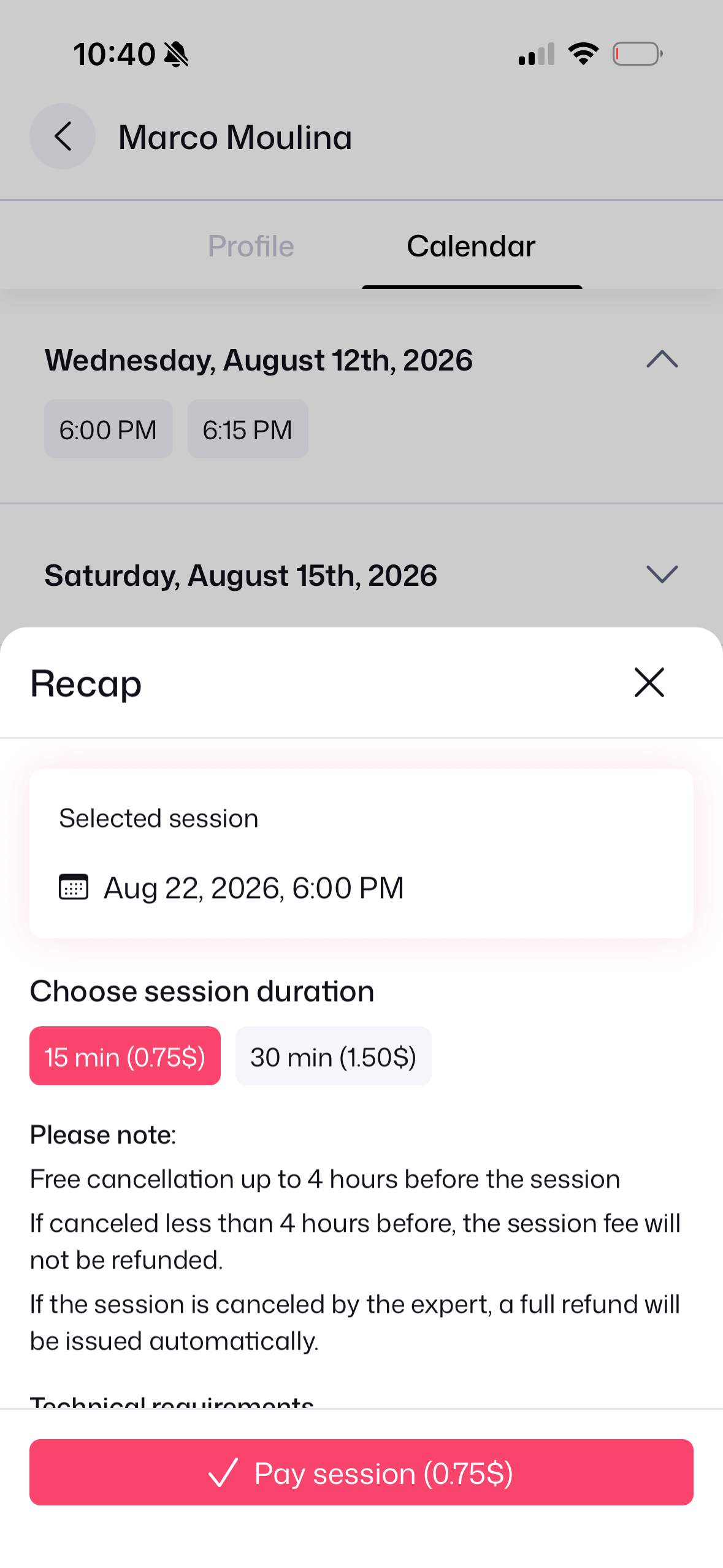 Fee & Policy Recap