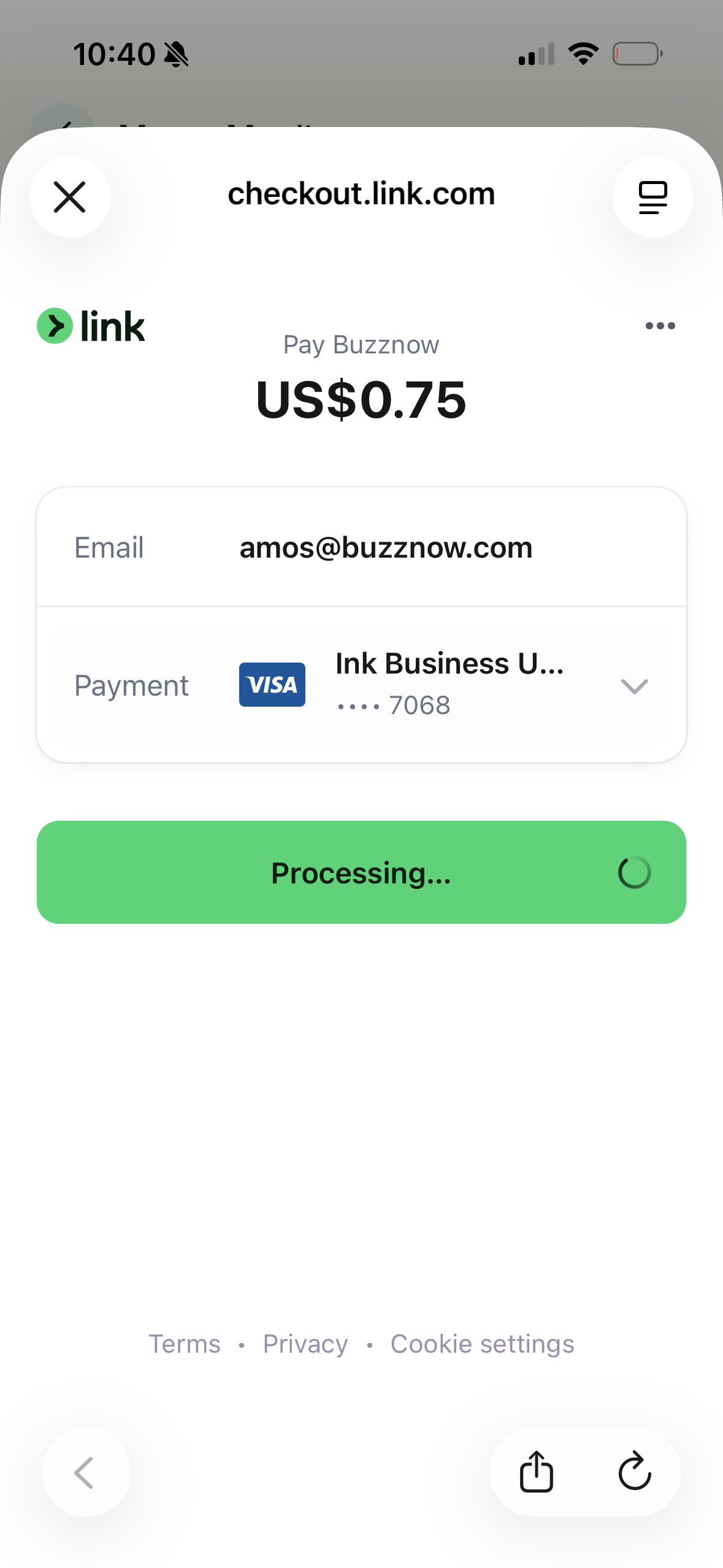 Link Payment Processing